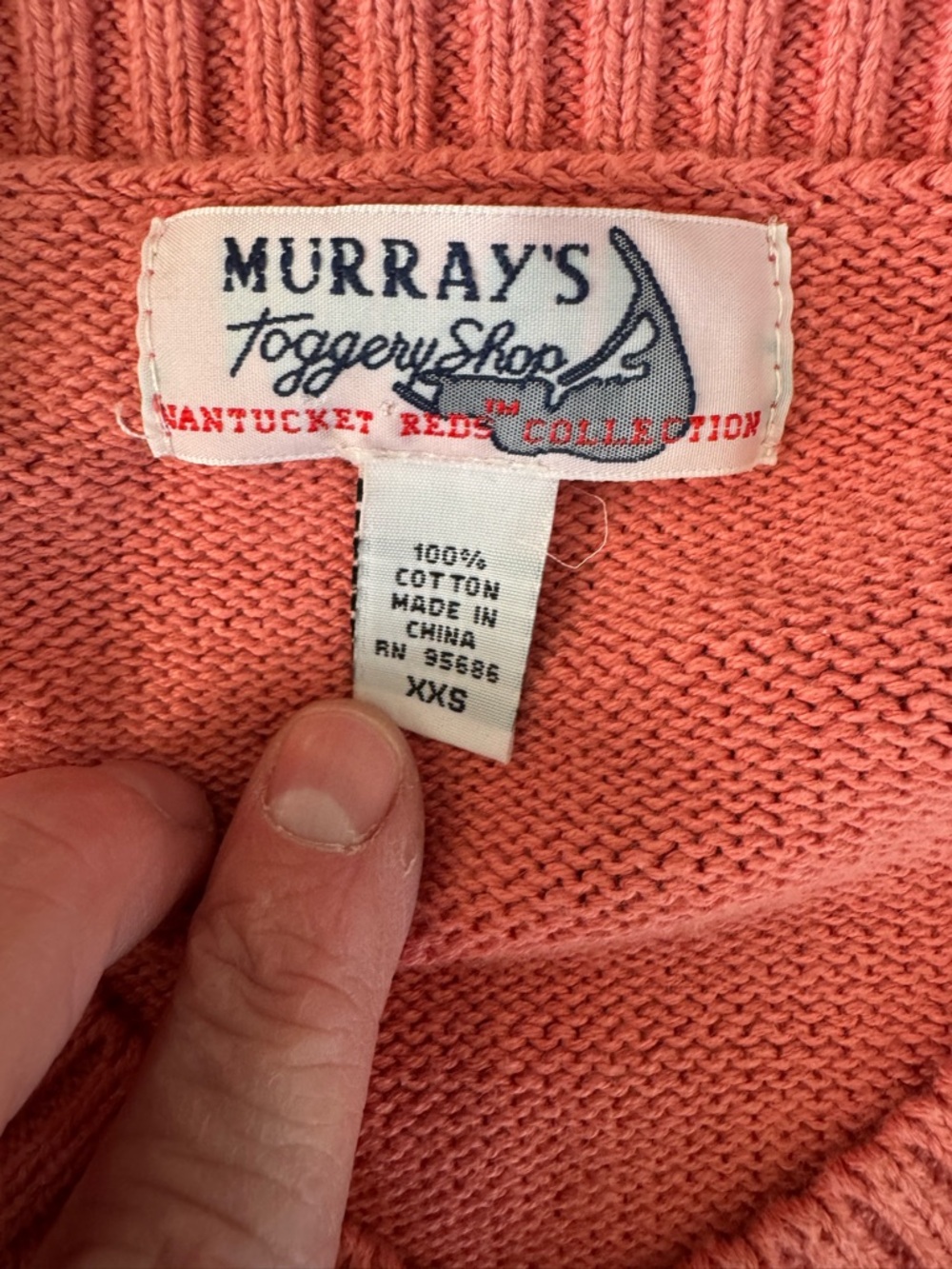Murray’s Nantucket red sweater, XS - Picture 2 of 2